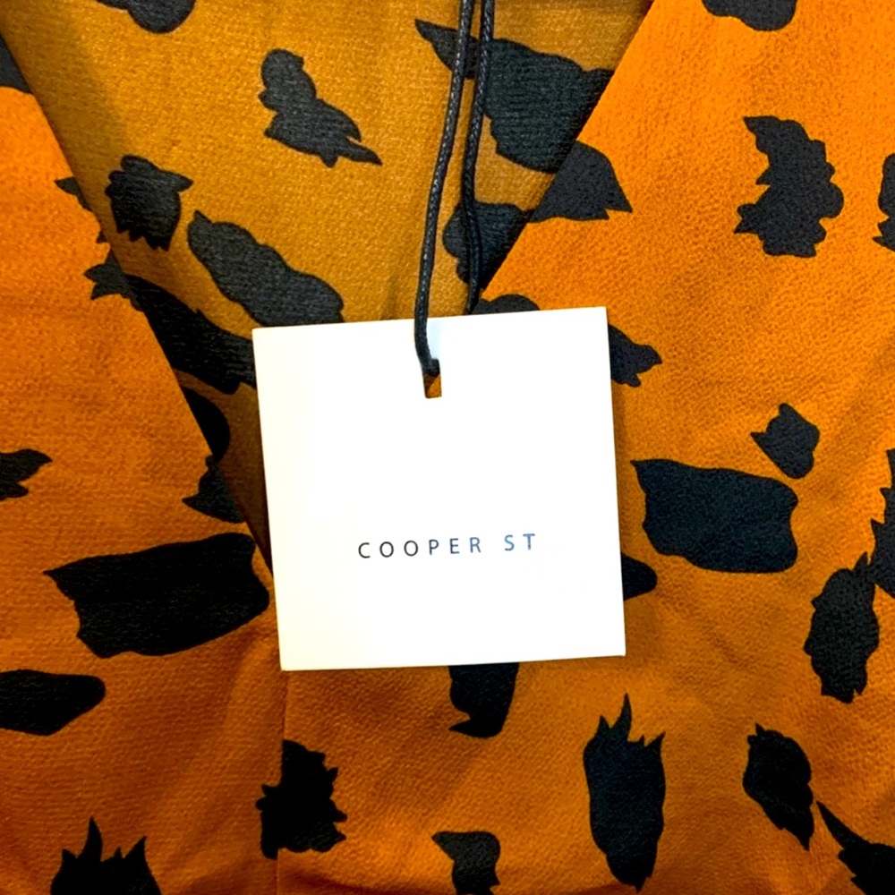 COOPER ST. WILD CAT TIE MIDI DRESS